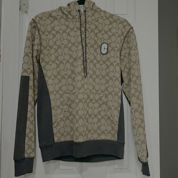 Authentic Signature Coach Hoodie Tan & Black - Picture 6 of 12